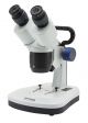 Stereomicroscope, fixed arm, 20x-40x, touch panel, rechargeable battery